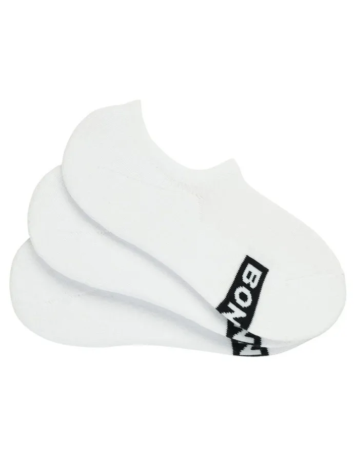 Bonds Mens Logo Light Sneaker Socks 4 Pack in White