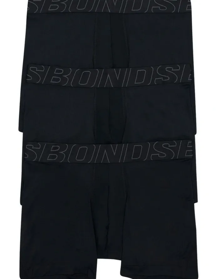 Bonds Sweat Off Trunk 3 Pack in Black