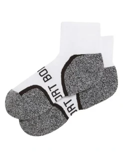 Bonds Ultimate Comfort 1/4 Crew 3 Pack in White