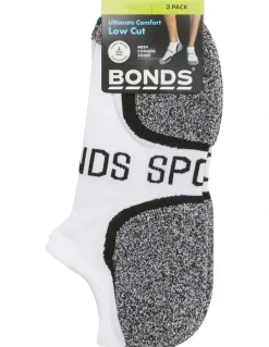 Bonds Ultimate Comfort Low Cut 3 Pack in White