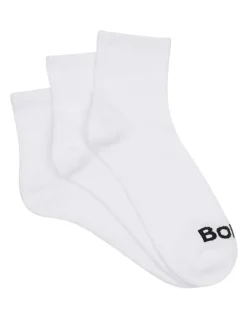 Bonds Value Cushioned Quarter Crew Socks 3 Pack in White