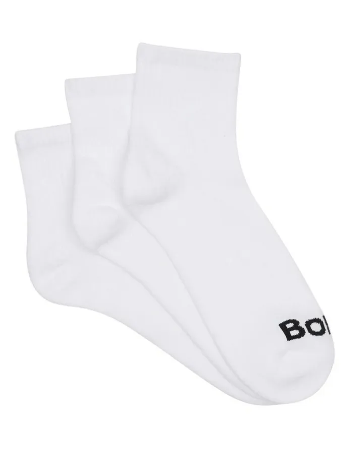 Bonds Value Cushioned Quarter Crew Socks 3 Pack in White