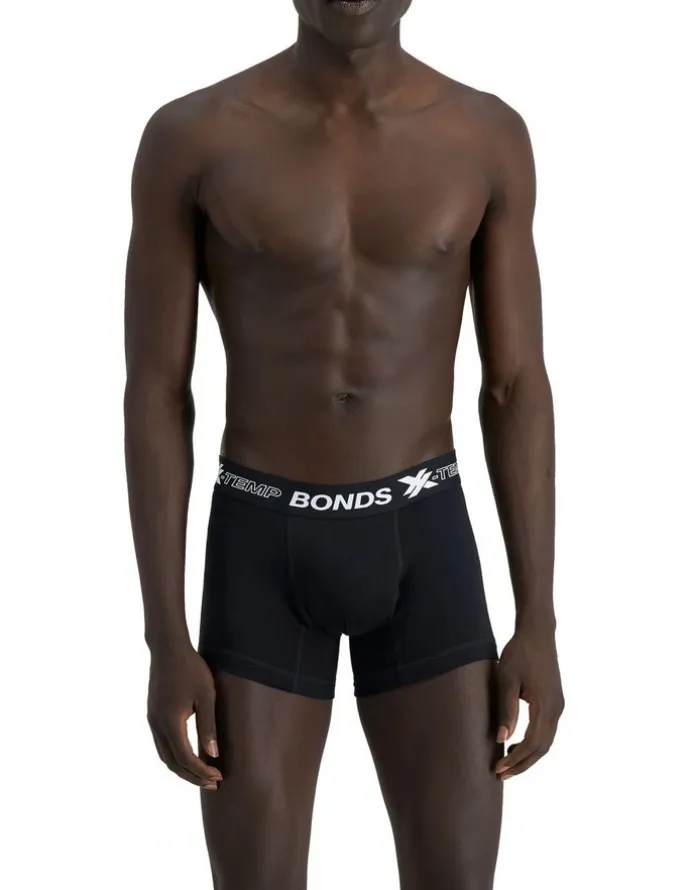 Bonds X-Temp Trunk 3 Pack in Black