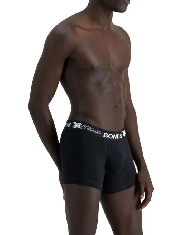 Bonds X-Temp Trunk 3 Pack in Black