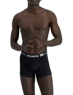 Bonds X-Temp Trunk 3 Pack in Black
