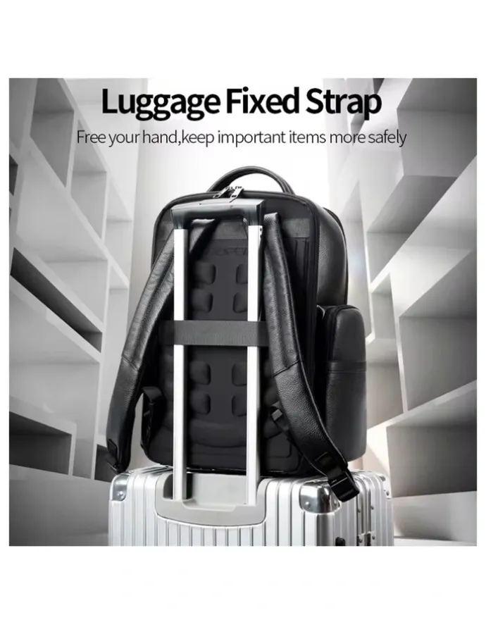 Bopai Anti-Theft Waterproof Laptop Backpack Travel Business Work Bag Black