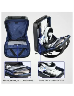 Bopai Bopai Anti-Theft Waterproof 17 Laptop Backpack Travel Business Work Bag Black