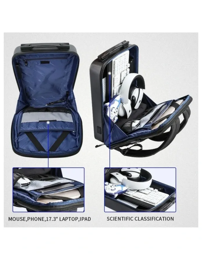 Bopai Bopai Anti-Theft Waterproof 17 Laptop Backpack Travel Business Work Bag Black