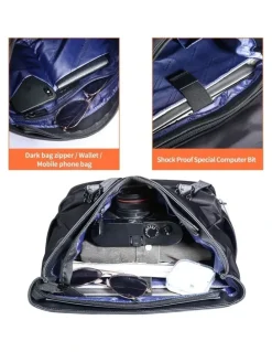 Bopai Waterproof 15.6 Laptop Backpack Travel Business Work Bag Black