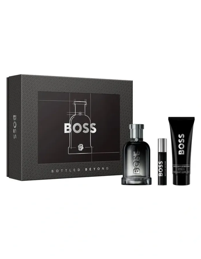 BOSS Bottled Beyond Eau de Parfum and Shower Gel for Men Trio Gift Set