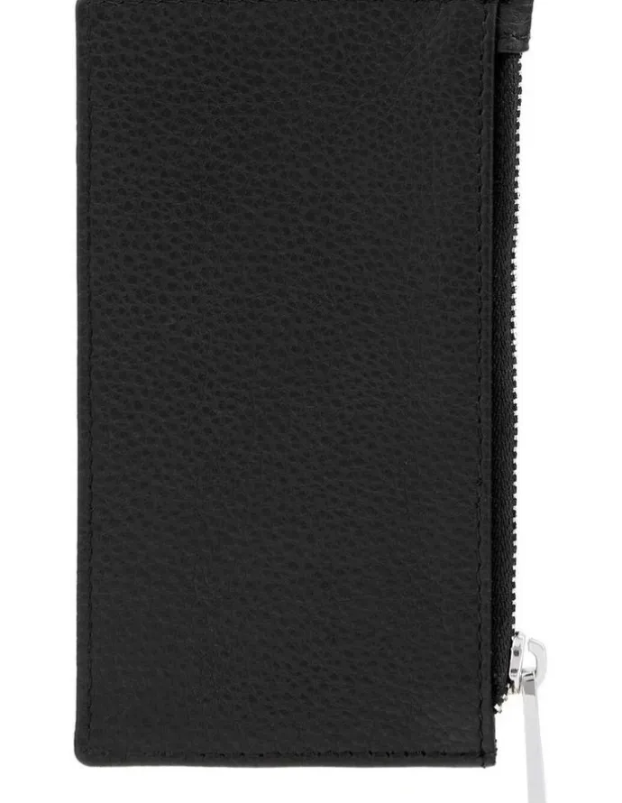 Boss Card Holder Zip Classic Grained in Black