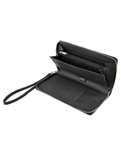 Boss Classic Grained Travel Wallet in Black