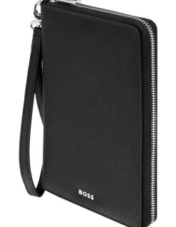 Boss Classic Grained Travel Wallet in Black