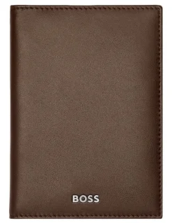 Boss Folding Card Holder in Classic Smooth Brown