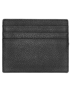 Boss Leather Card Holder in Classic Grained Black
