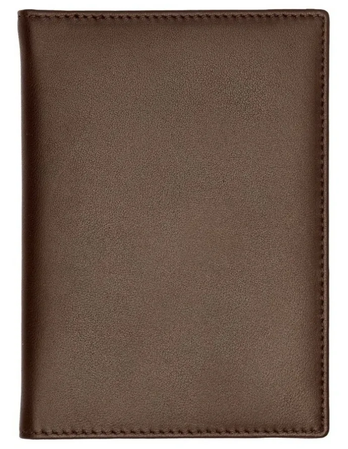 Boss Leather Card Holder Trifold in Smooth Brown