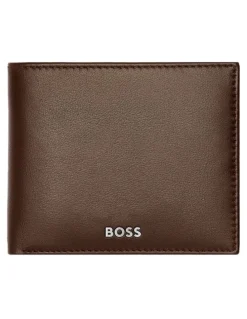 Boss Leather Wallet Classic Smooth Brown