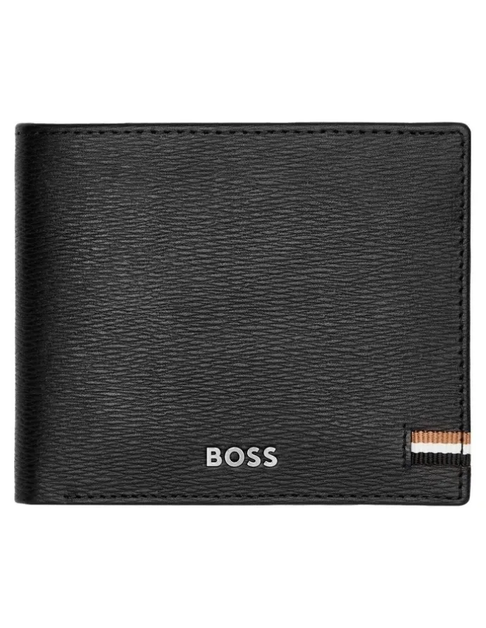 Boss Leather Wallet in Iconic Black
