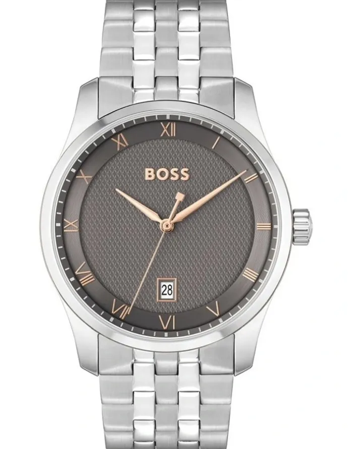 BOSS Principle Stainless Steel Watch in Grey