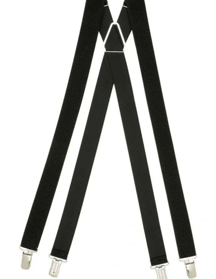 Buckle Plain Braces 25mm in Black