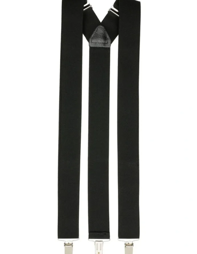 Buckle Plain Braces 35mm in Black