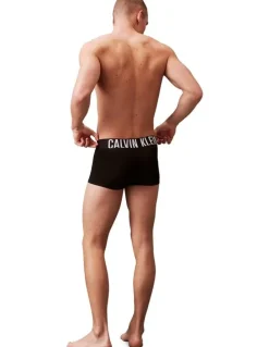 Calvin Klein 3 Pack Intense Power Micro Low Rise Trunks in Black