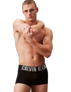Calvin Klein 3 Pack Intense Power Micro Low Rise Trunks in Black