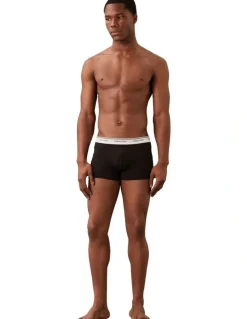 Calvin Klein Balance Cotton Stretch Trunks 3 Pack in Black