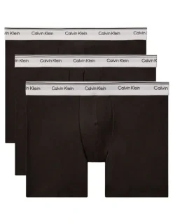 Calvin Klein Balance Cotton Stretch Boxer Briefs 3 Pack in Black