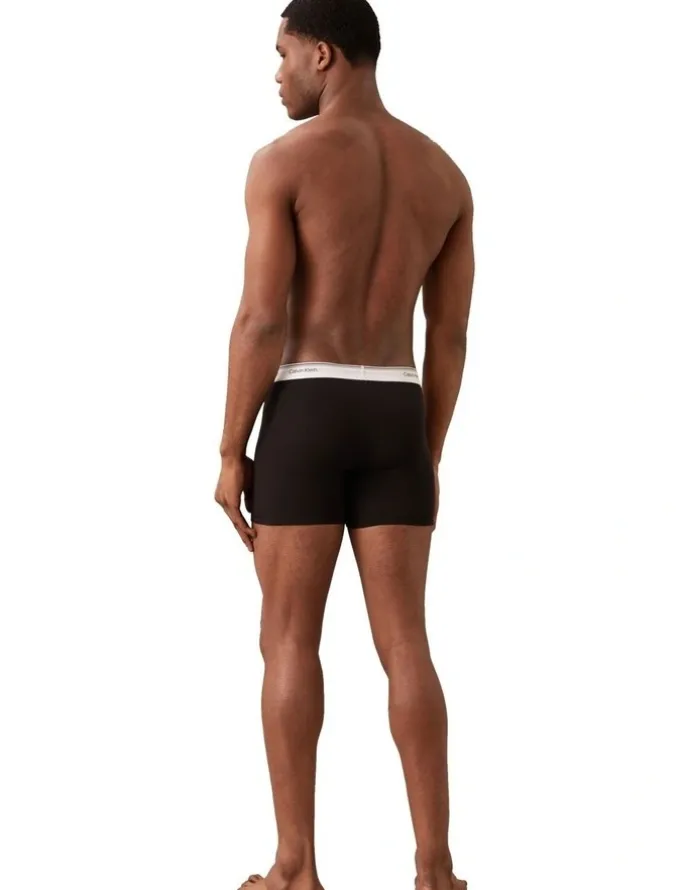 Calvin Klein Balance Cotton Stretch Boxer Briefs 3 Pack in Black