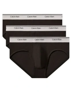 Calvin Klein Balance Cotton Stretch Briefs 3 Pack in Black