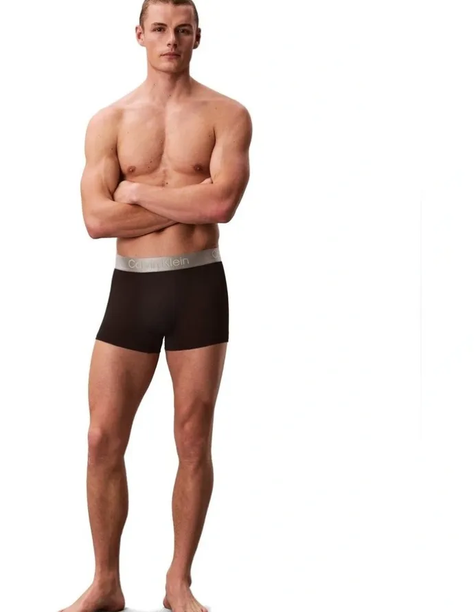 Calvin Klein Brushed Micro Trunks 3 Pack in Multi