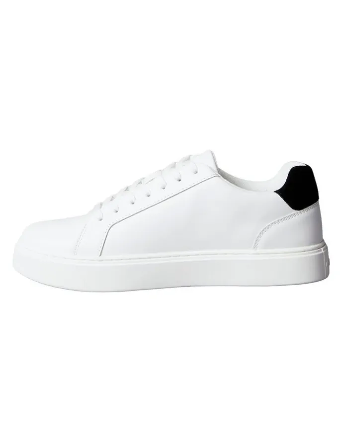 Calvin Klein Classic Cupsole Laceup Trainer Shoes in White