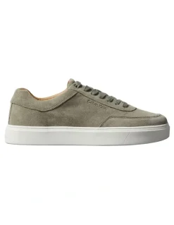 Calvin Klein Clean Cup Low Laceup Oxf Su Sneaker in Smokey Olive/Bright