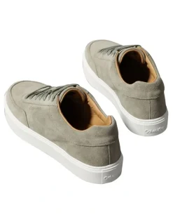Calvin Klein Clean Cup Low Laceup Oxf Su Sneaker in Smokey Olive/Bright