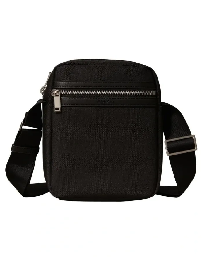 Calvin Klein Contrast Reporter Bag in Black