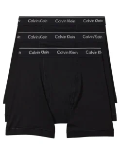 Calvin Klein Cotton Classics Boxer Brief 3 Pack in Black