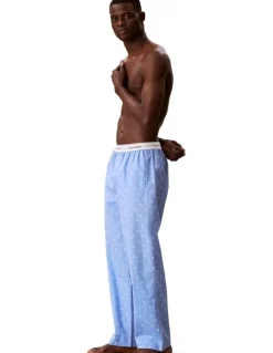 Calvin Klein Cotton Poplin Sleep Pants in Blue