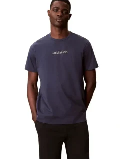 Calvin Klein Cotton Sleep Tee in Blue