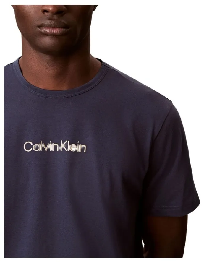 Calvin Klein Cotton Sleep Tee in Blue