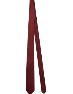 Calvin Klein Dobby Silk Tie in Red