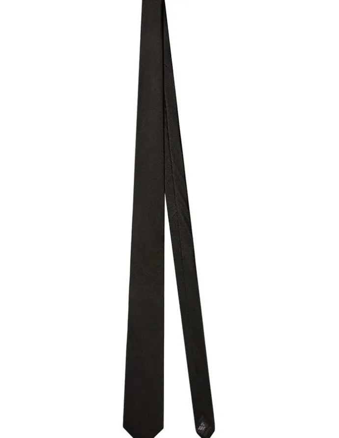 Calvin Klein Dobby Silk Tie in Black