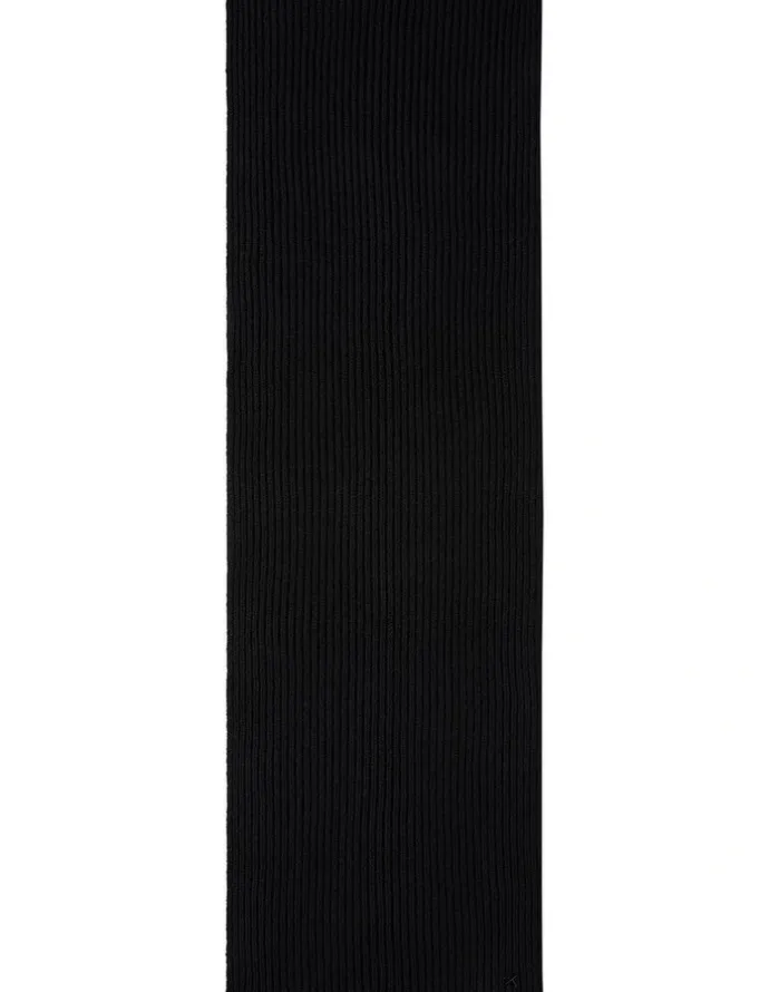 Calvin Klein Hw Wool Blend Knit Scarf in Black