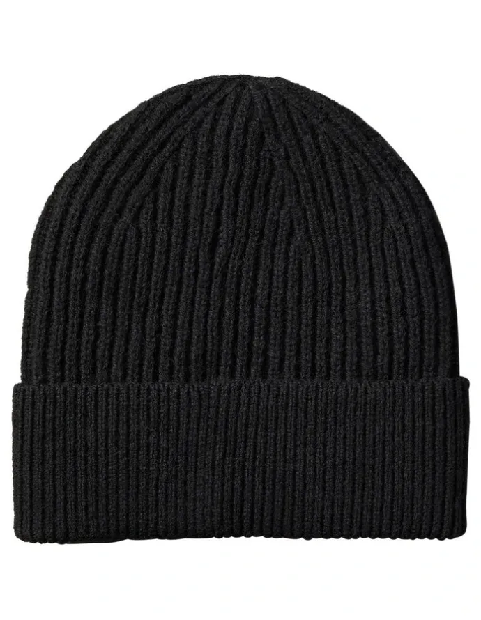 Calvin Klein Hw Wool Blend Beanie Hat Black