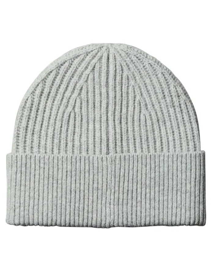 Calvin Klein Hw Wool Blend Beanie Hat in Light Grey Heather