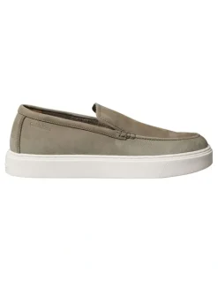 Calvin Klein Hybrid Moccasin Nu Slip On Shoes in Smokey Olive/Bright White