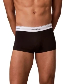 Calvin Klein Icon Cotton Low Rise Trunks 3 Pack in Multi