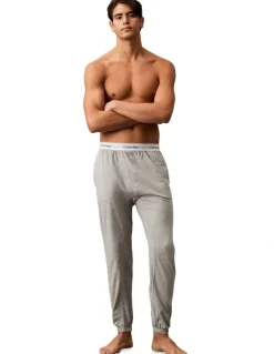Calvin Klein Icon Cotton Stretch Sleep Jogger in Grey