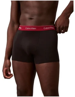 Calvin Klein Icon Cotton Stretch Relaxed Trunk 3 Pack in Multi