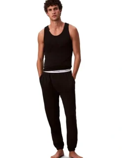 Calvin Klein Icon Cotton Stretch Sleep Jogger in Black